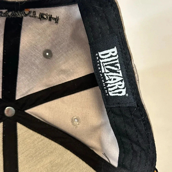 Overwatch Gray/blk/yellow Embroidered Snapback Hat Ball Cap Jinx Blizzard 2018 - Picture 3 of 6